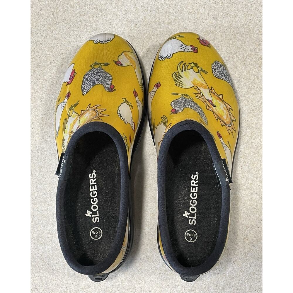 Sloggers Women's Size 9 Garden Clog Slip-On Waterproof Shoes Farm Chicken USA - Picture 4 of 10
